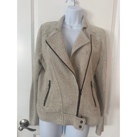 Lucky Brand knit Moto Jacket- Size S - Picture 1 of 3